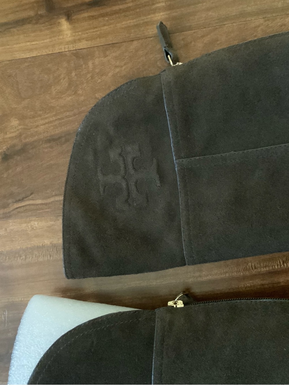 TORY BURCH Simone suede Riding Boots  with sole markings. Barely worn. Sz 5.5. - Picture 10 of 10